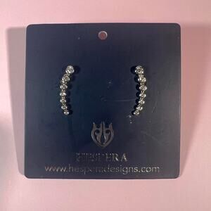Hespera silver climbing earrings